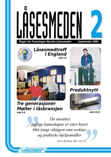 ELF Locksmith Convention 2000 - Foreningen Norske Låsesmeder