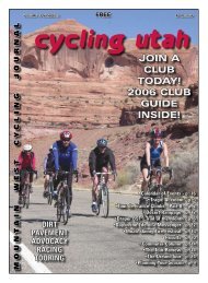 Join a Club Today! 2006 Club Guide inside! - Cycling Utah