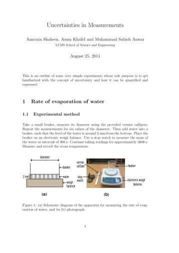 Uncertainties in measurands