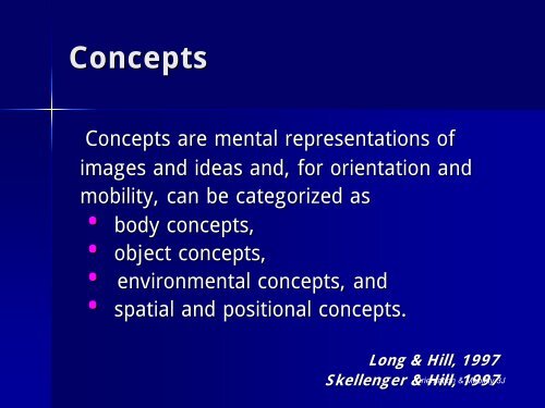 Developmentally Appropriate Orientation and Mobility - Mount Sinai ...