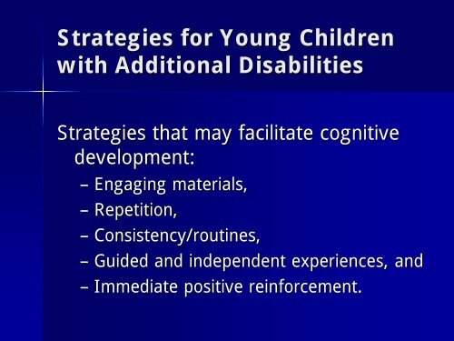 Developmentally Appropriate Orientation and Mobility - Mount Sinai ...