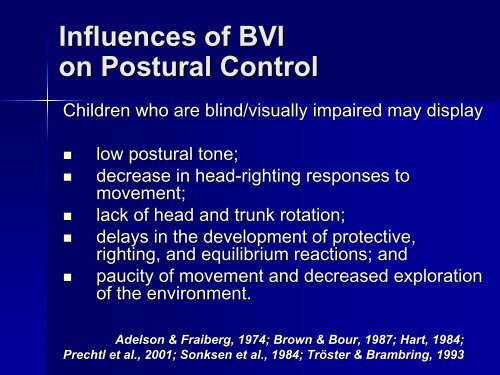 Developmentally Appropriate Orientation and Mobility - Mount Sinai ...