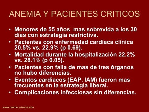 TERAPIA TRANSFUSIONAL - Reeme.arizona.edu