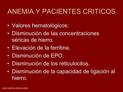 TERAPIA TRANSFUSIONAL - Reeme.arizona.edu