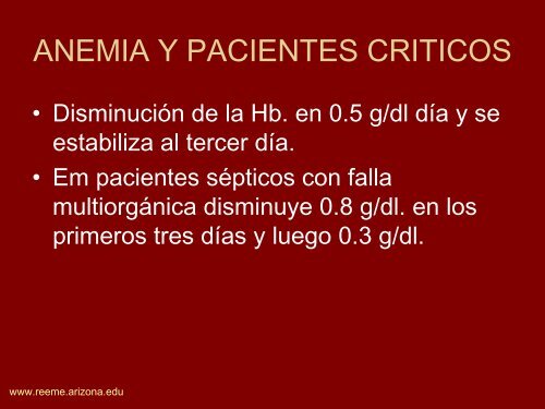 TERAPIA TRANSFUSIONAL - Reeme.arizona.edu