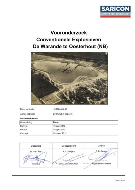 Bijlage 2 Vooronderzoek Conventionele Explosieven d.d. 16 april ...
