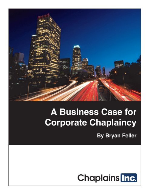 A Business Case for Corporate Chaplaincy - Chaplains Inc.