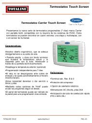 Termostatos Tousch Screen.pdf - Totaline Chile
