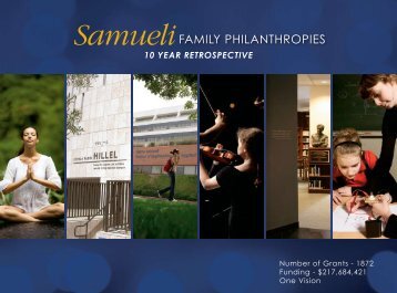 FAMILY PHILANTHROPIES - Samueli Foundation