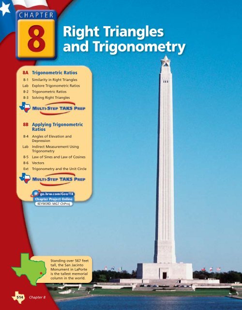 Chapter 8 Right Triangles a