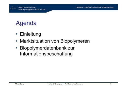 hersteller Biopolymer - Dr. Reinold Hagen Stiftung