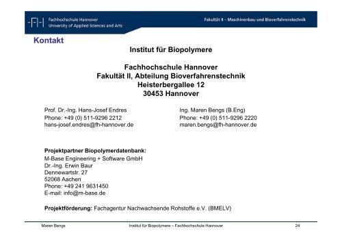 hersteller Biopolymer - Dr. Reinold Hagen Stiftung