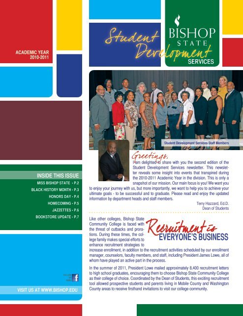 2011 Student Development Services Newsletter (PDF)
