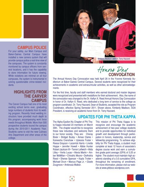 2011 Student Development Services Newsletter (PDF)