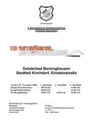 Protokoll Abschnitt 3 - TSV Barsinghausen | SCHWIMMEN