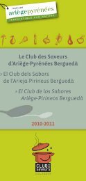 Plaquette du Club des Saveurs - CCI Ariège