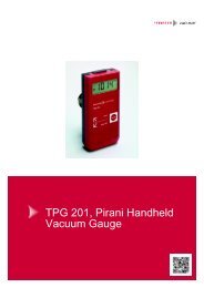 TPG 201, Pirani Handheld Vacuum Gauge - Pfeiffer Vacuum