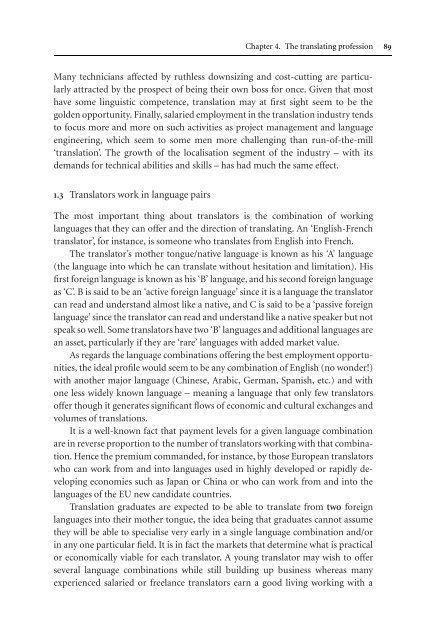 Translation as a Profession (Benjamins Translation Library)