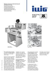 Small forming machine KFG 37 - ILLIG Maschinenbau GmbH & Co. KG