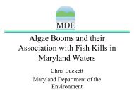 Chris Luckett (MDE) – Algae - Maryland Department of Natural ...