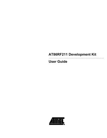 AT86RF211 Development Kit User Guide - DigiKey