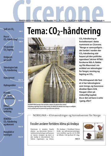 Synspunkt - CICERO Senter for klimaforskning