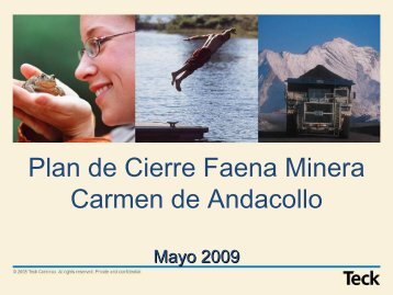 Plan de Cierre Faena Minera Carmen de Andacollo - IIMCh