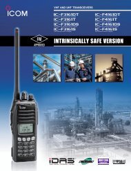 IP55 Dust-protection And Water - Icom America