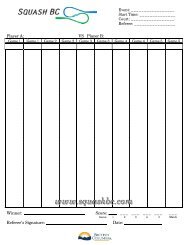 Squash BC Score Sheet