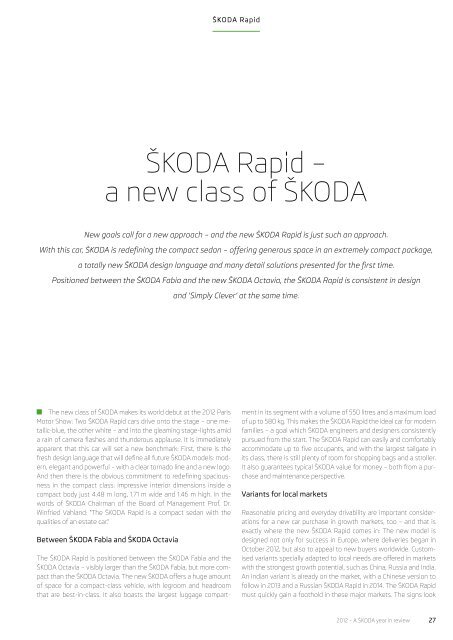 A ?kodA year in review - Skoda Auto