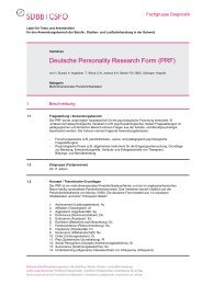 Deutsche Personality Research Form (PRF) - Fachgruppe ...