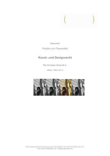 Kunst- und Designrecht - Christian Korte