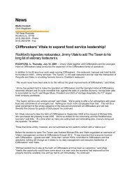 Cliffbreakers' Vitale to expand food service leadership! Rockford's ...