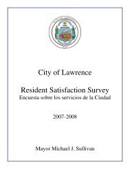 City of Lawrence Resident Satisfaction Survey - Boston.com