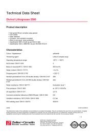 Technical Data Sheet - Zeller-Gmelin