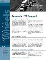 Automatic IFTA Renewal - Missouri Department of Transportation