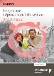 Programme dÃ©partemental d'insertion - Lot-et-Garonne