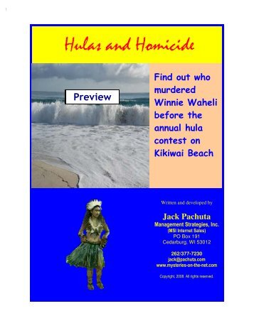 Hawaiian Luau Murder Mystery Kit - Mysteries on the Net