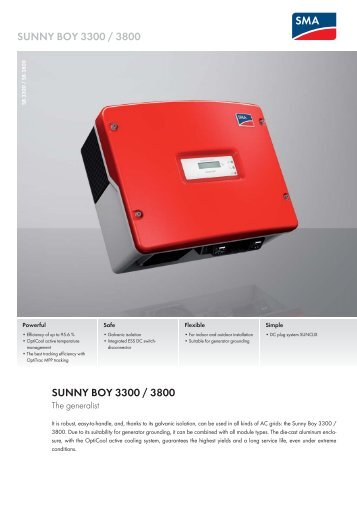 sunny boy 3300 / 3800 sunny boy 3300 / 3800 - Solar360