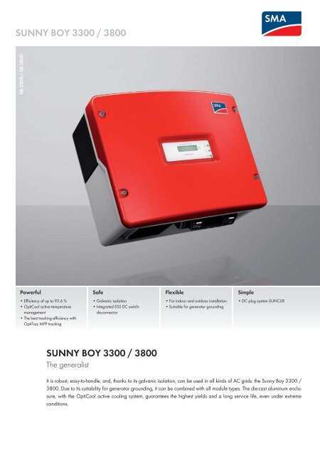 sunny boy 3300 / 3800 sunny boy 3300 / 3800 - Solar360