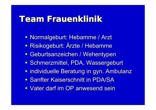 Informationsabend fÃ¼r werdende Eltern - Klinikum Merzig