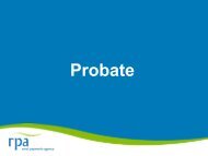 Probate Slides V2.0.pdf - The Rural Payments Agency - Defra