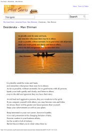 Poet Seers Â» Desiderata â Max Ehrman