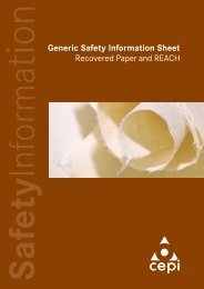 Generic Safety Information Sheet Recovered Paper and REACH