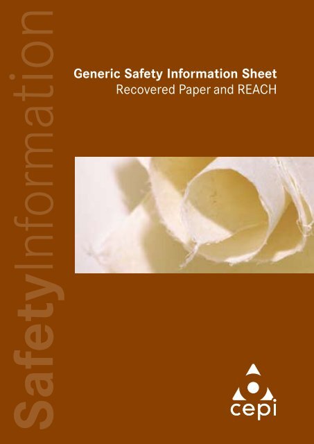 Generic Safety Information Sheet Recovered Paper and REACH