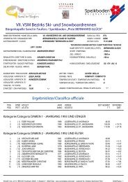 Ergebnisliste â Einzelwertung - Speikboden