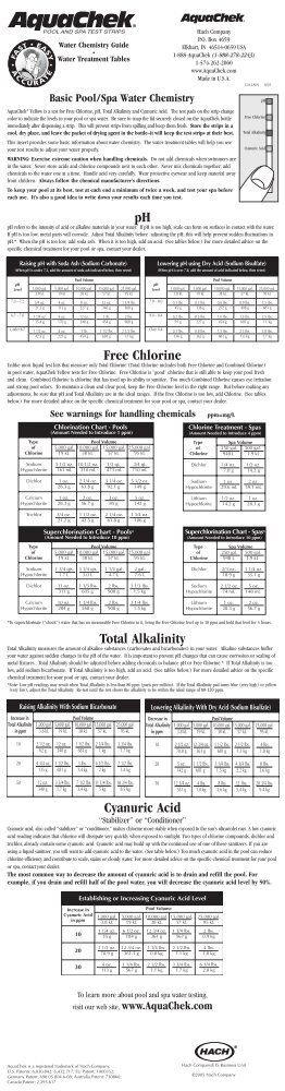 View Product Insert - AquaChek