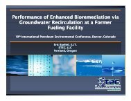 Performance of Enhanced Bioremediation via Groundwater ... - IPEC