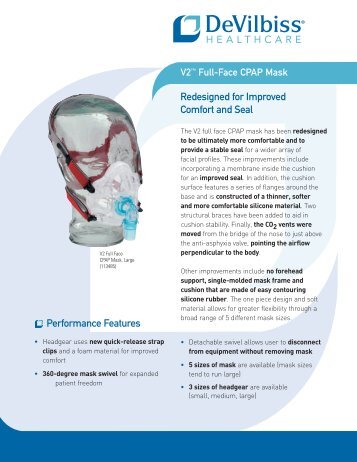 Hans Rudolph 7600 V2 CPAP Mask - Product Brochure