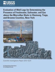 Evaluation of Well Logs for Determining the Presence of ... - USGS